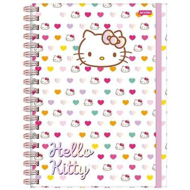Imagem de Caderno inteligente espiral universitário Neo Jandaia Hello Kitty 80 f