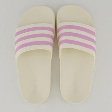 Imagem de Chinelo Adidas Adilette Shower Juvenil Off White e Lilás, 36-37