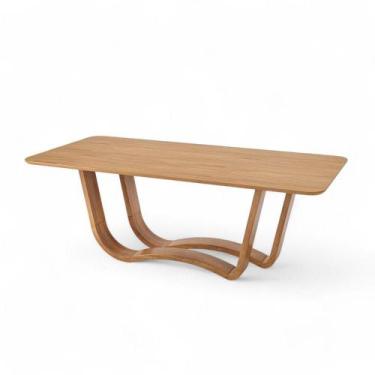 Imagem de Mesa Jantar Salina Retangular Cor Champagne 210cm - 76798 - Sun House