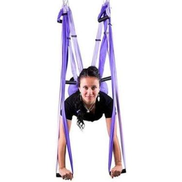 Imagem de Columpios Pilates Aéreos/Roxo com Lilás - Ativas Ginástica e Saúde.