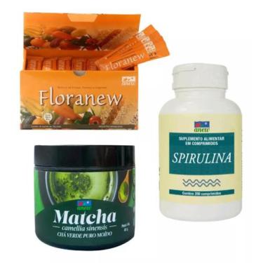 Imagem de Kit Detox Anew Floranew 90 + Spirulina 200 + Matcha 45g