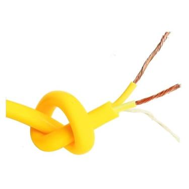 Imagem de Equipamentos de comunicação 2-core Wire Tendon Soft Cable 1.0 1.5 2.5 4 square Waterproof Anti-freeze Plug Wire 5 Meters Pure Copper 2 core Yellow Cable Fios e cabos(2core 2.5 mm2)