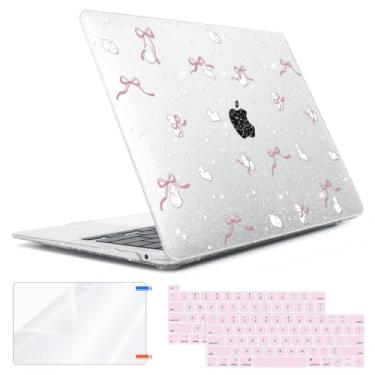 Imagem de HOHAIYOO Capa para MacBook Pro 13 polegadas 2022 2021 2020-2017 versão M2 M1 A2338 A2251 A2289 A2159 A1989 A1706 Touch bar, capa rígida de plástico e capa de teclado, protetor de tela e capa de