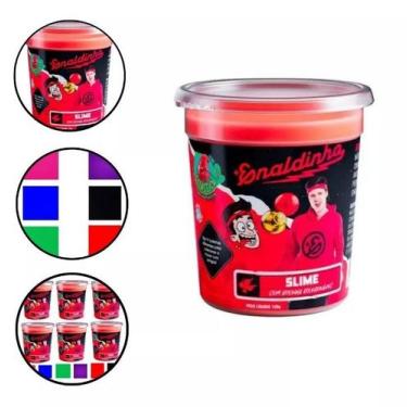 Imagem de Kit 6 Slime Gelastica Enaldinho Youtuber C/ Bolinha Surpresa - Gelásti