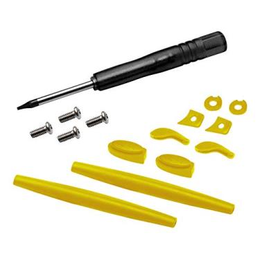 Imagem de MYCOURAG Kit de borracha de substituição, chave de fenda e parafusos T6 compatíveis com óculos de sol Oakley Juliet - Acessórios amarelos