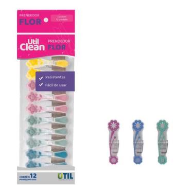 Imagem de Kit 12 Prendedores De Roupa Pregador Resistente Varal Grampo Embalagem