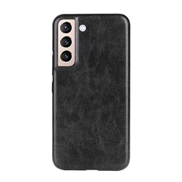 Imagem de Para samsung s23 22 s21 nota 20 ultra fino couro pele interior capa de telefone para galaxy a53 a52 a72 a12 a22 a03s, preto, para galaxy s21