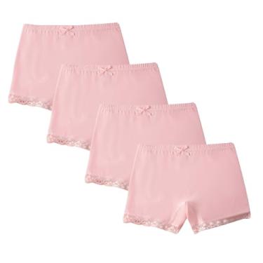 Imagem de Calcinha de renda feminina, 4 peças, meia-calça para meninas, gravata borboleta, sem costura, térmica, reta, sem fio, lisa, 2025, moderna, H-291 Rosa menino menina, 13 Anos