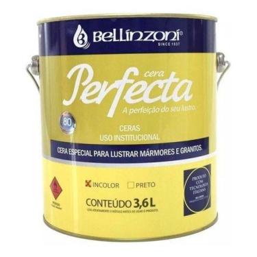 Imagem de Kit 4 Cera Bellinzoni Italiana Perfecta 3,6 Mármore Granito, Incolor