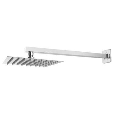 Imagem de Chuveiro Ducha 20x20 Cromado Inox Com Braço 40 Cm  - Só Acabamentos, c