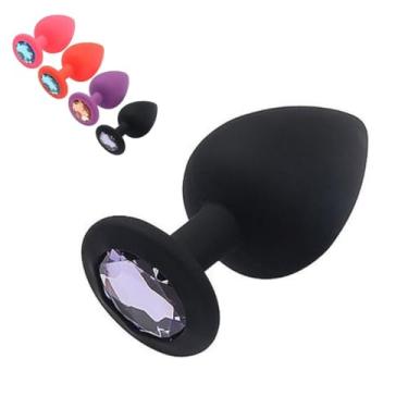 Imagem de Plug Anal Grande 10 X 4 Cm Em Silicone Macio Conforto Sexo Anal Seguro Estimulação Prazer [PRETO]