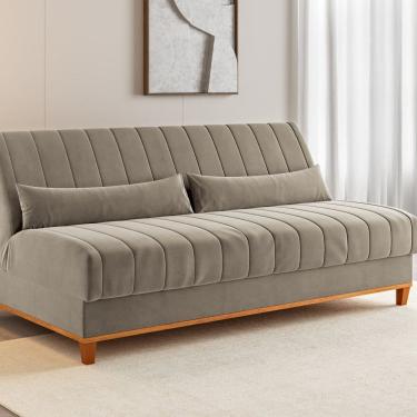 Imagem de Sofá cama 3 lugares 1,80m Veludo Colors