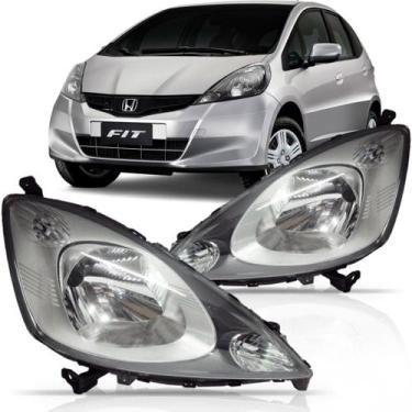 Imagem de Farol new honda fit 2009 2010 2011 2012 cromado tyc - SP ACESSÓRIOS, E