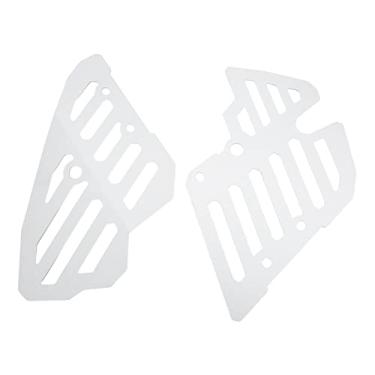 Imagem de GRCFUMO 2PCS Tampa da guarda da grade do radiador de motocicletas, protetor de câmera de moto de alumínio de alumínio, acessórios para motocicletas para Tener 700 XT700Z 2019 2021 (Prata)