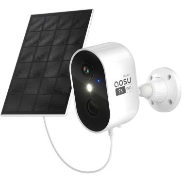Imagem de Câmera de segurança solar aosu 2K Wireless Outdoor com visão noturna