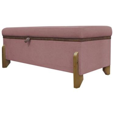 Imagem de Recamier Puff Baú Sapateira Organizador Para Briquedos Cobertor Cama Q