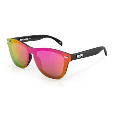 Imagem de Óculos de Sol HUPI Seasons Armação Preto Lente Rosa Espelhado