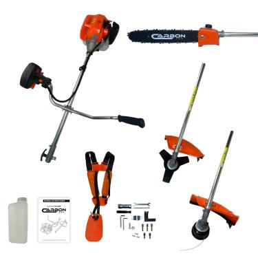 Imagem de Roçadeira Carbon Fak Bipartida 52cc 2,5HP, com Cinto Duplo e Ponteira Motopoda, Kit Completo
