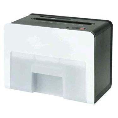 Imagem de Triturador de arquivos - Triturador de papel e cartão de crédito com 4 folhas, branco