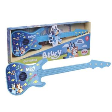 Imagem de Guitarra Bluey Violão Violãozinho Brinquedo Musical Infantil Crianças 