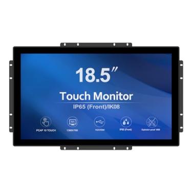 Imagem de GreenTouch 18.5 Quadro aberto do monitor de toque industrial, interface HDMI/VA/DVI, alto-falantes embutidos, tecnologia de tela de toque capacitiva