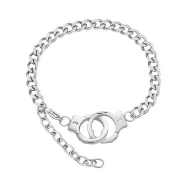 Imagem de Pulseira De Algemas Para Casais De Aço Inoxidável Joias Da Moda Presen