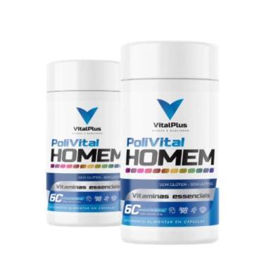 Imagem de Vitalplus Premium Polivitamínicos HOMEM KIT 2 UNIDADES 120 Cápsulas