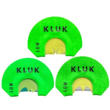 Imagem de KLUK Custom Calls Assassin Series Turkey Mouth Call pacote com 3, combinação definitiva dos favoritos dos clientes KLUK Turkey Mouth Calls, Game Over, Chicken COOP & RASP Attack (baixa elasticidade)