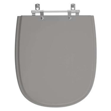 Imagem de Tampa De Privada Em Mdf Donna Cinza Escuro Para Vaso Santamarina