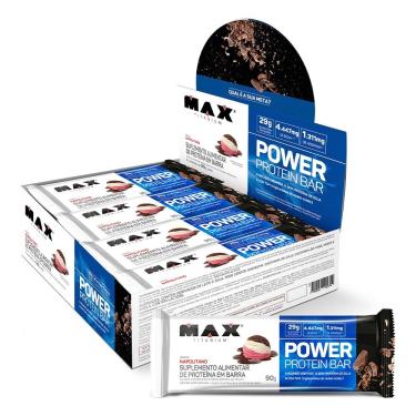 Imagem de Power Protein Bar Max Titanium (720g) Napolitano