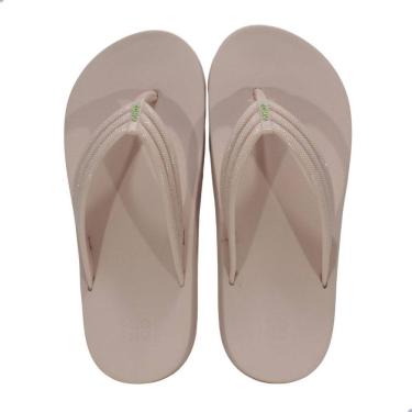 Imagem de Tamanco Feminino Flatform de dedo Nude Zaxy Easy