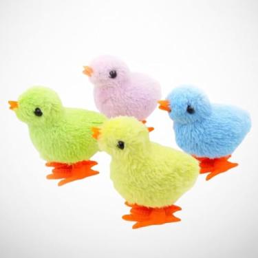 Imagem de PINTINHO PULA PULA Brinquedo para Gatos Interativo Pintinho de Corda Sortido para Gato Pet Divertido