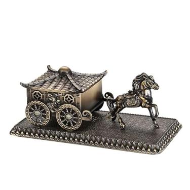 Imagem de FTOQWZXV Queimador de incensário de cascata queimador de incenso doméstico interno queimador de sândalo queimador de incenso de aromaterapia criativo ornamentos retrô queimador de incenso de cerâmica