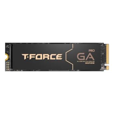 Imagem de SSD T-Force GA PRO 1TB TEAMGROUP TM8FFJ001T0C129 DRAM SLC Cache 3D TLC NAND NVMe InnoGrit PCIe geração 5 x4 M.2, com dissipador de calor de grafeno, leitura/gravação 10.000/8.500 MB/s