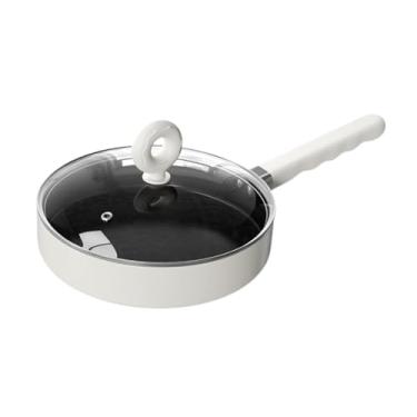 Imagem de Vaveren Frigideira de acampamento com tampa de tampa non stick leve panela de panela plana para cozinhar atividades de interno, 22cmx5cm