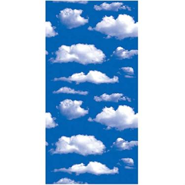 Imagem de AINITAOCOM Papel de parede decorativo para contato com céu azul, papel de parede para parede, fundo fotográfico, quarto de berçário, quarto 43 x 192 cm