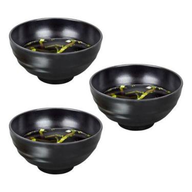 Imagem de 3 Tigelas Bowls Cremeira 11cm 100% Melamina Gourmet Mix