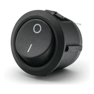 Imagem de Botão Chave Tic Tac Liga Desliga Universal Redondo Gangorra - NoBrand