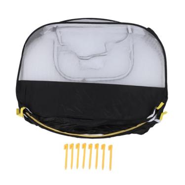 Imagem de Tenda de Gaiola de Estimação, Parede Malha Transparente Playpen Playpen Dobrável Portátil para Frango para Cachorrinho (Preto)