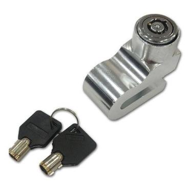Imagem de Cadeado Trava Disco Freio Antifurto Moto Universal Cinza