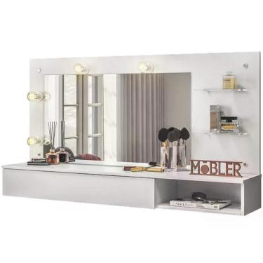 Imagem de Penteadeira Camarim Suspensa 3003031 Branco Mbl Branco