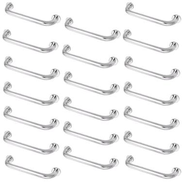 Imagem de Barra Alça Apoio Inox 30 Cm Kit 20 Uni Acessibilidade Idoso Gestante Criança Suporte Anti Queda