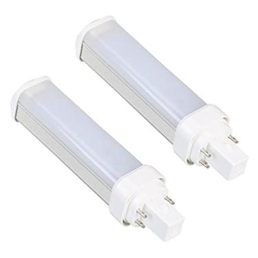Imagem de SATZOL Lâmpada Led G24Q De 7 W, Branca Quente, 3000 K, Plc-13 4 Pinos, G24Q-1, Fluorescente Compacta Substituição, Pacote Com 2 Reator Bypass