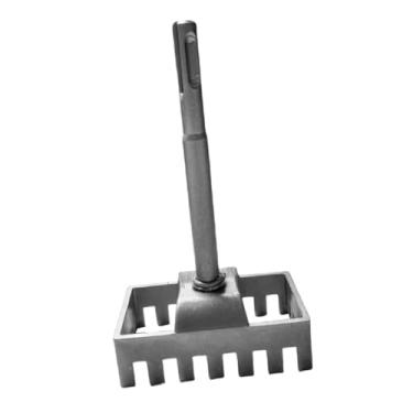 Imagem de IEUDNS Cortador de furos quadrados para parede, furador de furos quadrados, encaixe para ferramenta de ranhuramento de alta resistência, cortador de caixa de, Alça Redonda