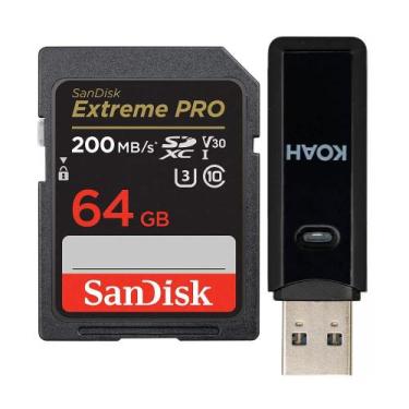 Imagem de Cartão de memória SanDisk Extreme PRO 64GB SDXC UHS-I 200MB/s
