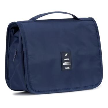 Imagem de Necessaire Viagem Gancho Organizadora Mala Pendurar Bolsa (Azul)
