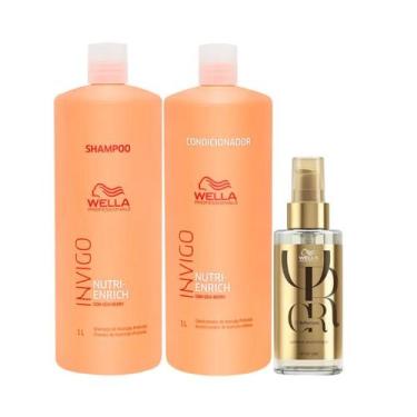 Imagem de Wella Nutri-Enrich Sh 1000ml + Cond 1000ml + Oleo 100ml - Wella profis