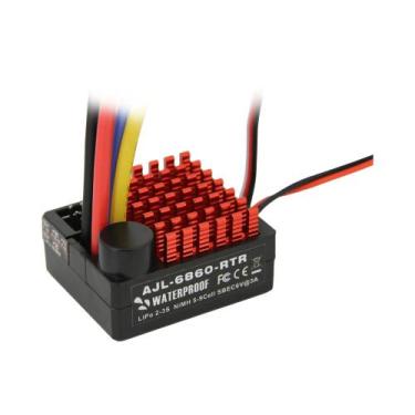 Imagem de ESC Escovado 60A À Prova D'água 3 Modos BEC 2-3S Para Carro 1/10 RC Cr