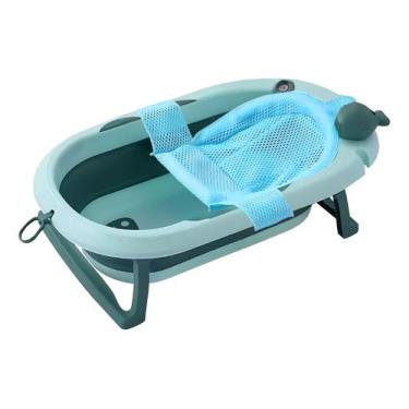 Imagem de Banheira Infantil Com Rede Ergonômica De Apoio E Termômetro - Tibaby, 