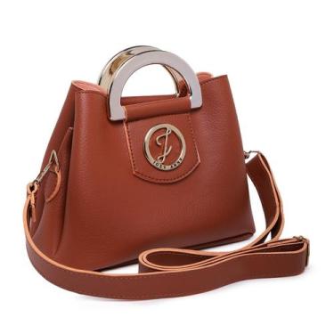 Imagem de Bolsa Bag NAARAH Pequena Ombro Transversal - Az Store, Único, Caramelo